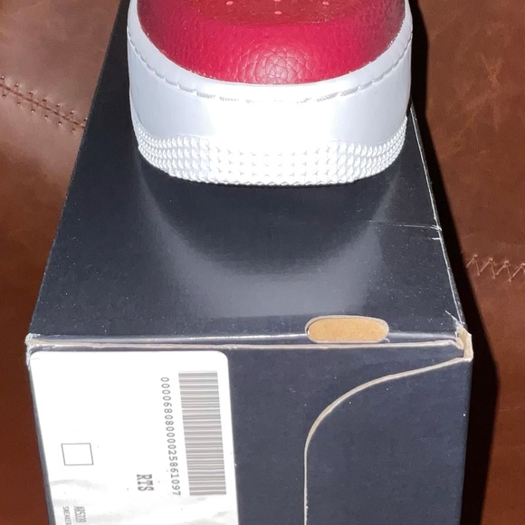 NIKE AIR FORCE SNEAKERS RED size 8 - Picture 7 of 9